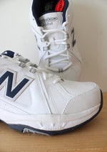 NEW New Balance 608 White & Blue Cross Trainers | 13 Wide