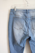 Raw Hem High Waisted Skinny Jeans | XL