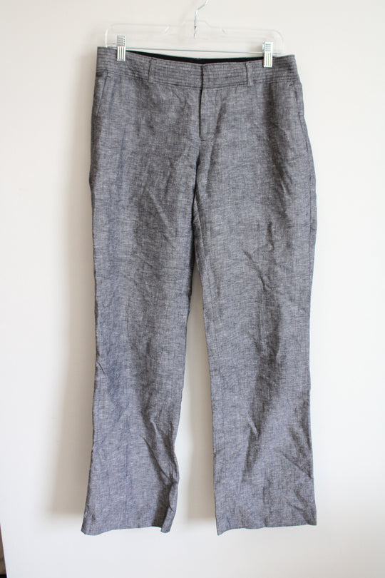 Banana Republic Martin Fit Gray Linen Pants | 6