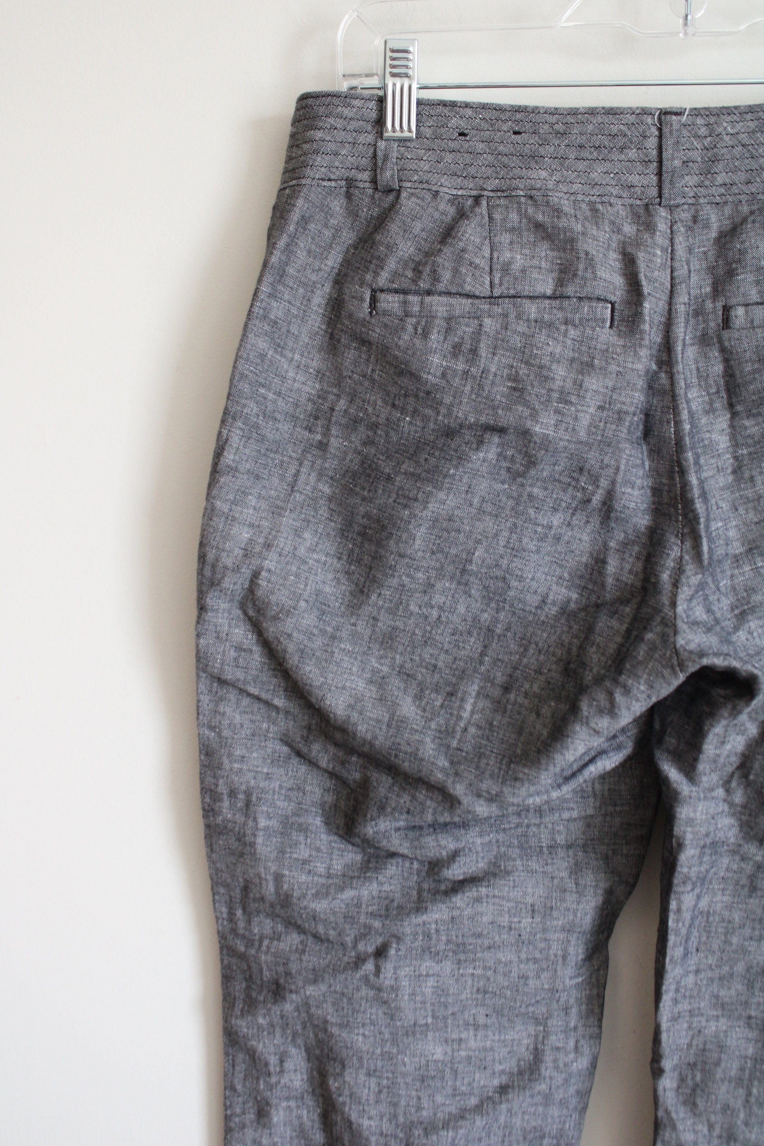 Banana Republic Martin Fit Gray Linen Pants