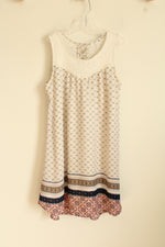 Story Apparel Co. Blue And Pink Printed Dress With Lace Top | 10