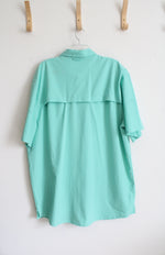 Silver Bait Turquoise Button Down Shirt | 2XL Tall