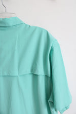 Silver Bait Turquoise Button Down Shirt | 2XL Tall