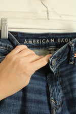 American Eagle Medium Wash Air Flex Straight Jeans | 30x30