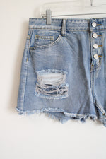 Distressed Denim Shorts | XL