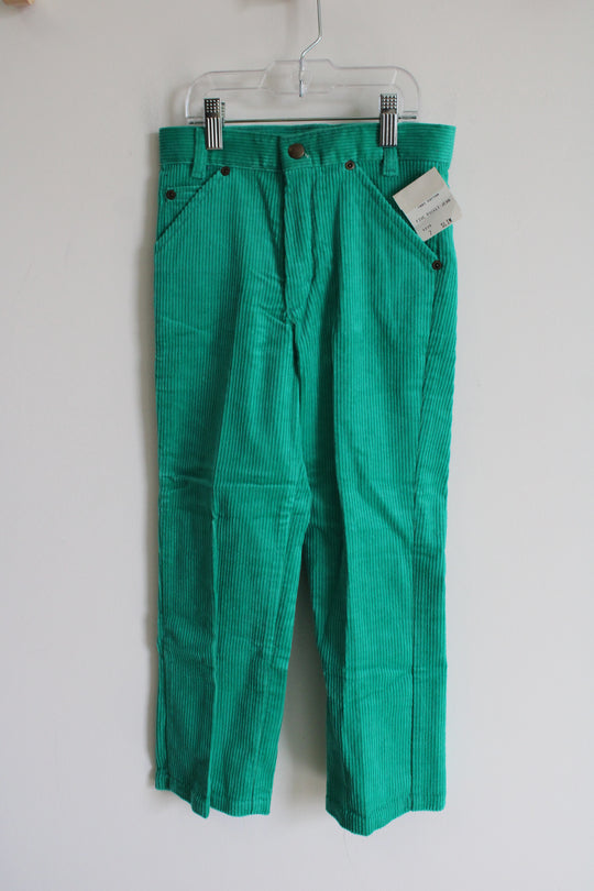 Vintage NEW Charlies Slim Fit Green Corduroy Pants | 7