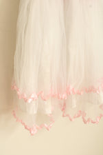 Sunny Fashion White And Pink Tulle Dress With Bow | 6