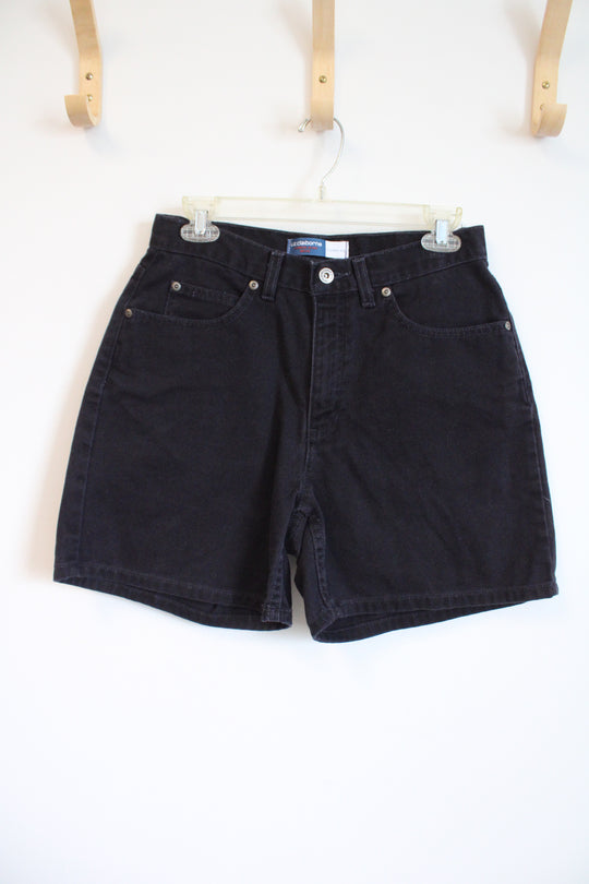 Liz Claiborne Black Denim Classic Fit Mom Shorts | 10 Petite