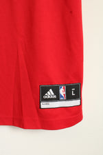 Adidas Red NBA Philadelphia 76ers Number 11 Holiday Jersey