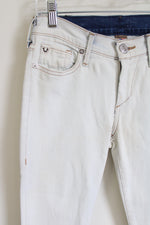 NEW True Religion Casey Low Rise Super Skinny Hand Painted Jeans | 25