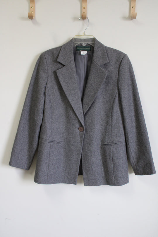 Harve Benard Gray Wool Blazer | 12
