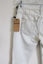 NEW True Religion Casey Low Rise Super Skinny Hand Painted Jeans | 25