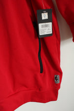 NEW NBA Logo Red and Black Pullover Fleece Hoodie with Zipper Pockets | 3XL