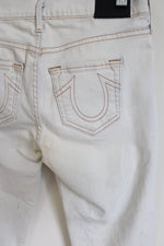 NEW True Religion Casey Low Rise Super Skinny Hand Painted Jeans | 25