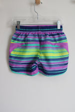 Under Armour Purple Striped Shorts | Youth S (8)