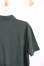 St. John's Bay Dark Green Legacy Polo Shirt | L