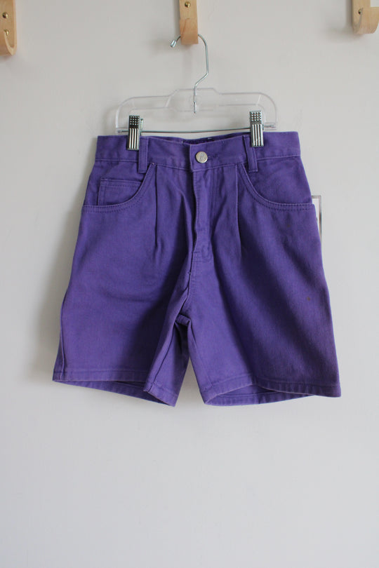 NEW Vintage Get Used Purple Denim Shorts | Youth 6X