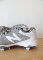 New Balance Gray & White Fastpitch Cleats | Size 6.5