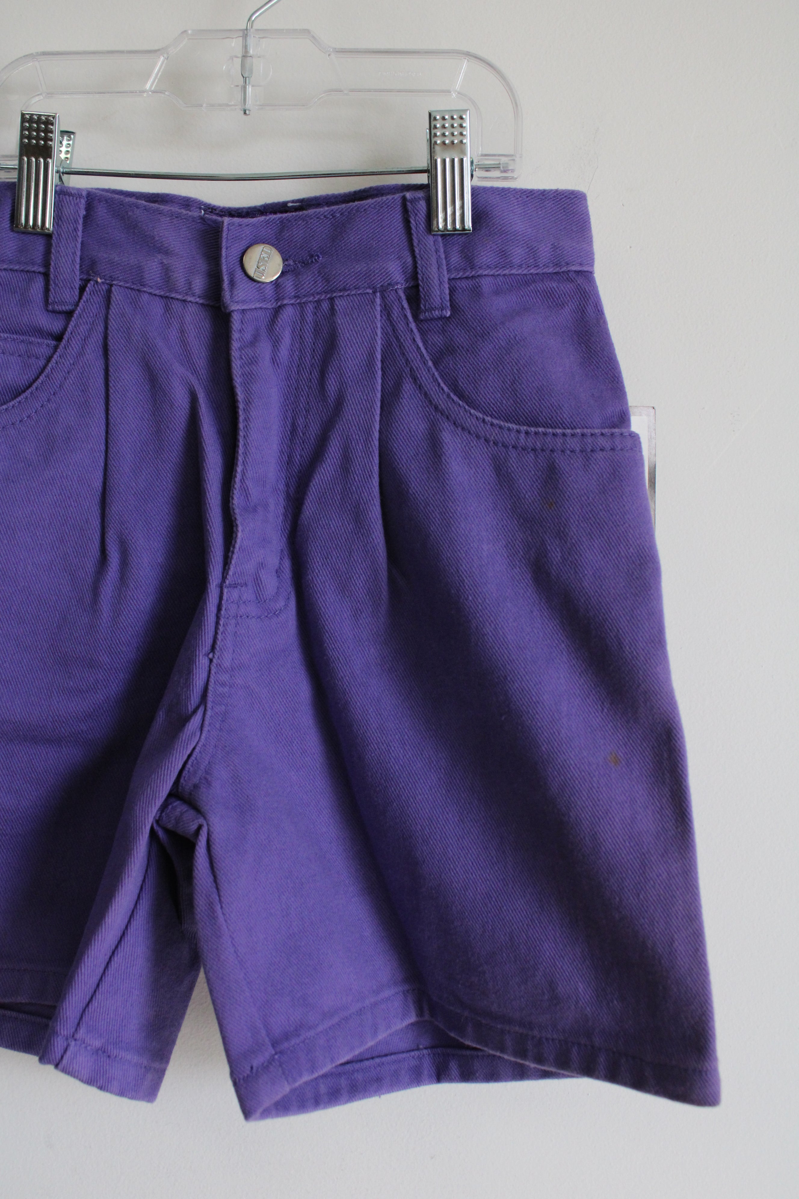 NEW Vintage Get Used Purple Denim Shorts | Youth 6X