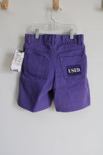 NEW Vintage Get Used Purple Denim Shorts | Youth 6X
