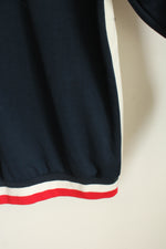 NEW Rage of a Rebellion Navy White and Red Letterman Varsity Snap Jacket | 2XL