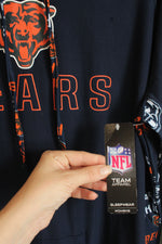 NEW NFL Navy Chicago Bears Sleepwear Hoodie | 2XL