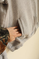 Disneyland Gray Hooded Zip Up Sweatshirt | XL
