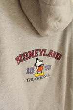 Disneyland Gray Hooded Zip Up Sweatshirt | XL
