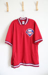 MLB Genuine Merchandise True Fan Phillies Quarter Zip Shirt | 2XL