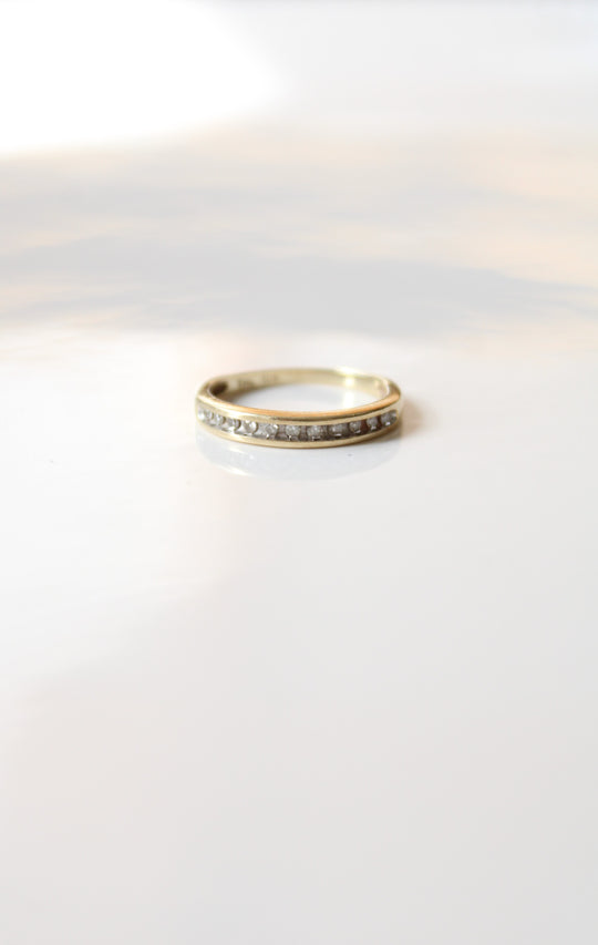 Moissanite Diamond 10KT Yellow Gold Ring | Size 5