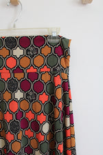 LuLaRoe Fall Colored Patterned Skirt | M