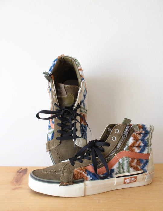 Vans Sk-8-Hi Reissue Cap Mixed Textile Sneakers | 8.5M/10W