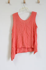 NEW Simply Noelle Pink Eyelet & Crochet Reversable Tank | XXL