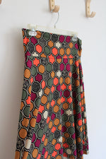 LuLaRoe Fall Colored Patterned Skirt | M