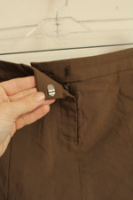 NEW Garage Brown Pleated Stretch Skort | M