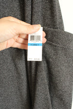 NEW Van Heusen Charcoal Quarter Zip Pullover Sweater | XL-T