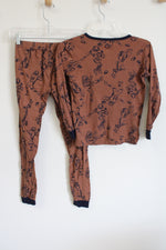 Carter's Brown Football Print Pajama Set | 12