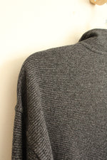 NEW Van Heusen Charcoal Quarter Zip Pullover Sweater | XL-T