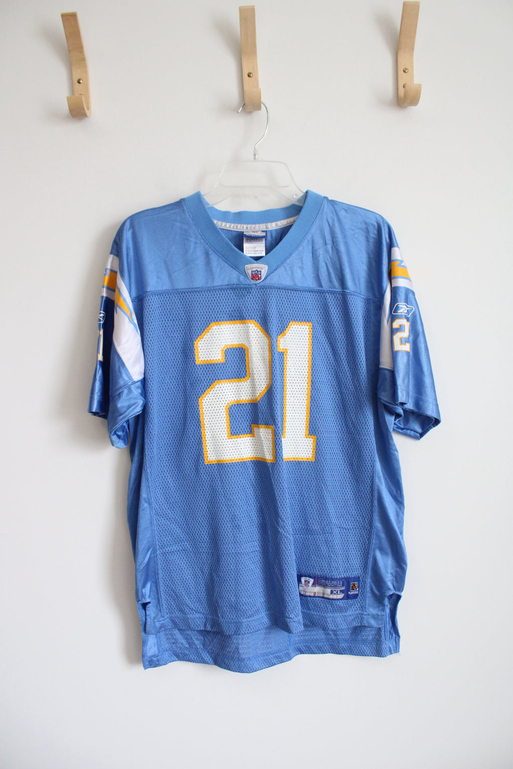 NFL Reebok Los Angeles Chargers #21 Tomlinson Jersey Shirt | Youth XL (18/20)