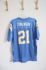 NFL Reebok Los Angeles Chargers #21 Tomlinson Jersey Shirt | Youth XL (18/20)