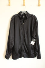 NEW Starting Point Black and Gray Full Zip Athletic Track Jacket| XL