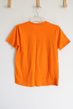 Under Armour Loose Fit HeatGear Squad Up Orange Tee | Youth L (14/16)