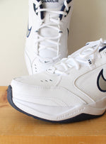 Nike Air Monarch White & Blue Sneakers | Size 13