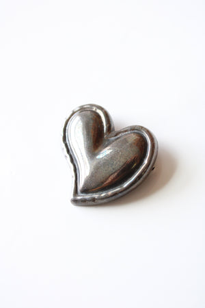Sterling Silver Heart Pin