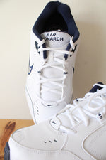 Nike Air Monarch White & Blue Sneakers | Size 13