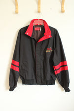 Vintage Winston by Swingster Black and Red Embroidered NASCAR Bomber Jacket | L