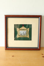 Framed 1997 White House Historical Association Christmas Ornament
