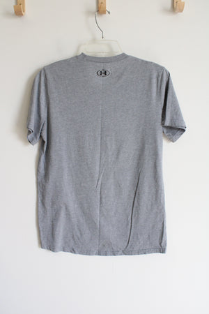 Under Armour Gray Fly Ball Tee | Youth XL (16/18)