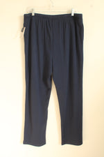 NEW Breckenridge Navy Blue Light Sweatpants With Drawstring | XL