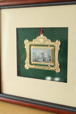 Framed 1997 White House Historical Association Christmas Ornament
